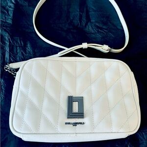 KARL LAGERFELD PARIS
Quilted Leather Crossbody Bag
